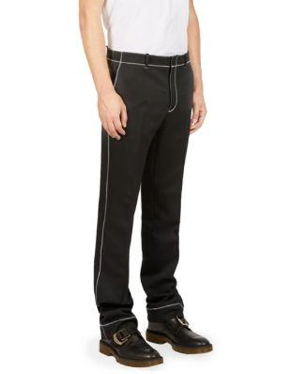 Shop Givenchy Wool Dress Pants In Black