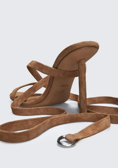 Shop Alexander Wang Evie High Heel Sandal In Brown