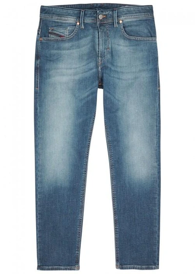Shop Diesel Thommer 084ru Slim-leg Jeans In Mid Blu