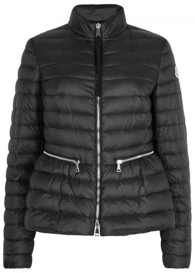 Shop Moncler Agate Black Quilted Jacket