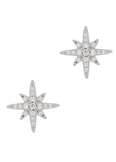 Shop Apm Monaco Meteorites Sterling Silver Star Earrings