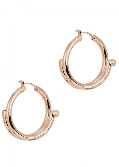 Shop Maria Black Genie 18ct Rose Gold-plated Hoop Earrings