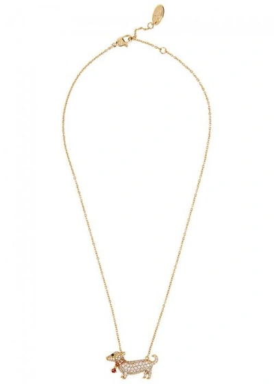 Shop Vivienne Westwood Swarovski Crystal-embellished Necklace In Gold
