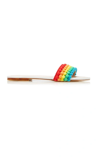 Shop Rae Feather Pom Pom Slide In Multi