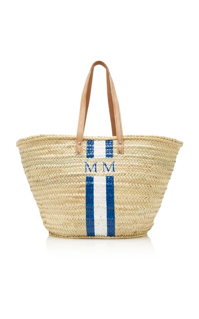 Shop Rae Feather M'o Exclusive Long Handle Basket In Navy