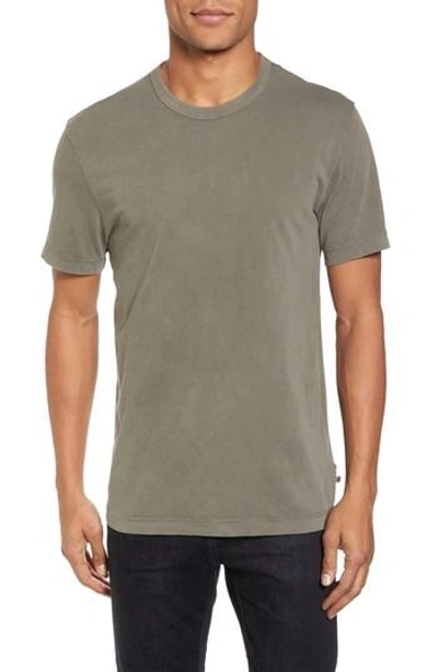 Shop James Perse Crewneck Jersey T-shirt In Shale Pigment