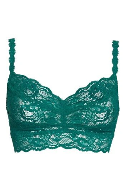 Shop Cosabella 'never Say Never Sweetie' Bralette In Emerald Green