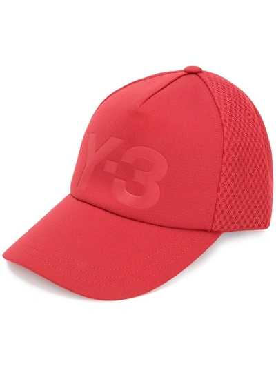 Shop Y-3 Branded Cap In Red