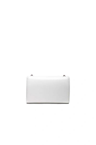Shop Saint Laurent Small Tonal Monogramme Kate Chain Bag In White
