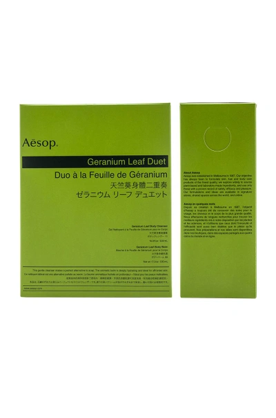 Shop Aesop Geranium Leaf Duet In Multi