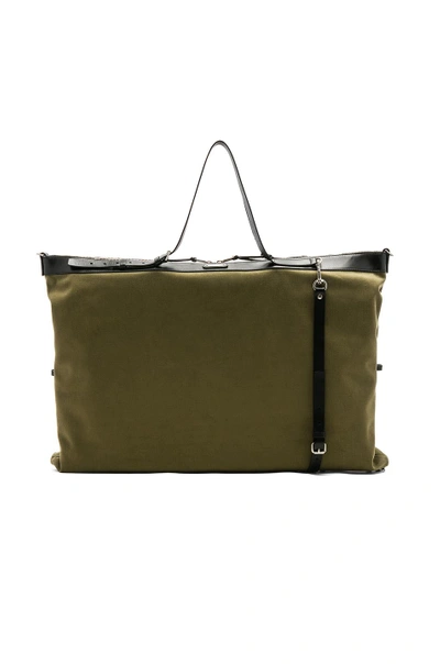 Shop Saint Laurent Large Convertible Bag In Green