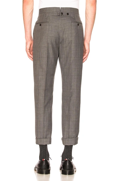 Shop Thom Browne Classic Gingham Cool Wool Suit With Tie In Medium Grey