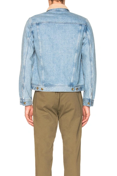 Shop Apc A.p.c. Howl Denim Jacket In Blue