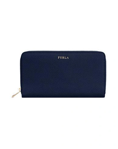 Shop Furla Wallet In Dark Blue