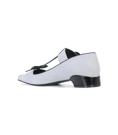 Shop Fabrizio Viti Blue City Bow Ballerina Shoes
