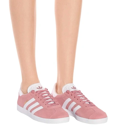 Shop Adidas Originals Gazelle Suede Sneakers In Pink