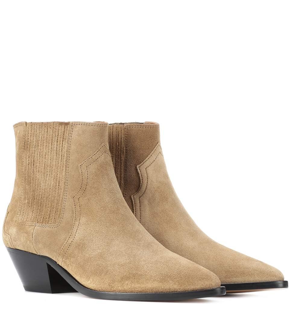 isabel marant derlyn suede ankle boots