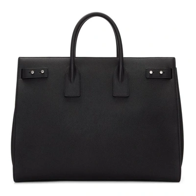 Shop Saint Laurent Black Large Sac De Jour Tote