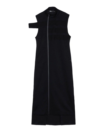 Shop Y-3 3/4 Length Dress In Black