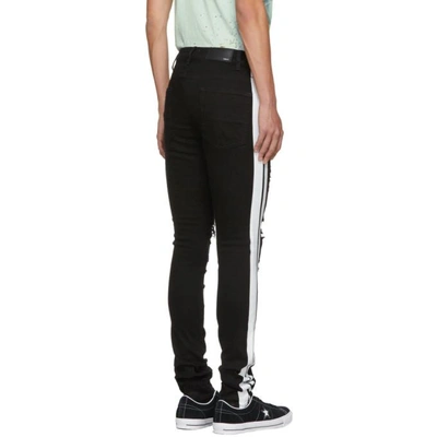 Shop Amiri Black Track Jeans