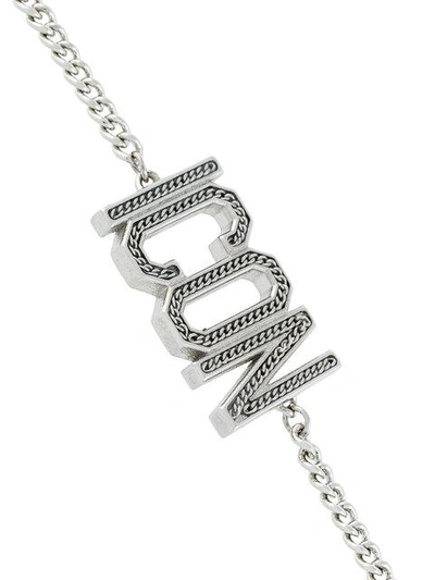 Shop Dsquared2 Icon Chain Bracelet In Metallic