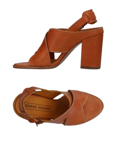Shop Veronique Branquinho Sandals In Brown