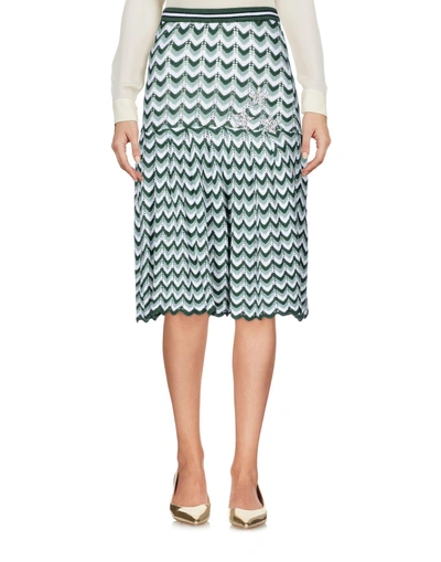 Shop Ainea Knee Length Skirt In Green