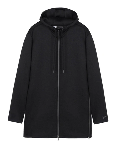 Shop Y-3 Hooded Sweatshirt In Black