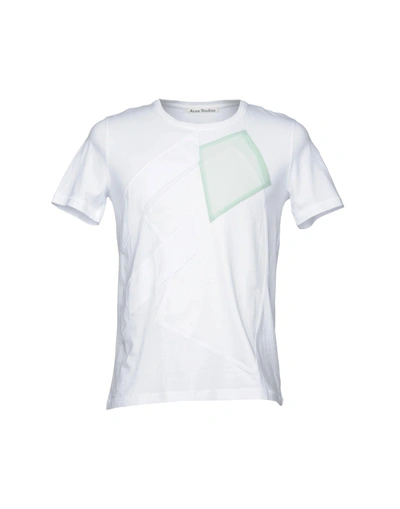 Shop Acne Studios T-shirt In White