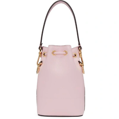 Shop Fendi Pink Mini Mon Tresor Bucket Bag