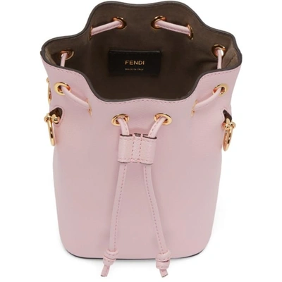 Shop Fendi Pink Mini Mon Tresor Bucket Bag