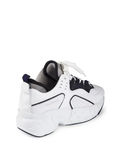 Shop Acne Studios Manhattan Low-top Sneakers In Multi White