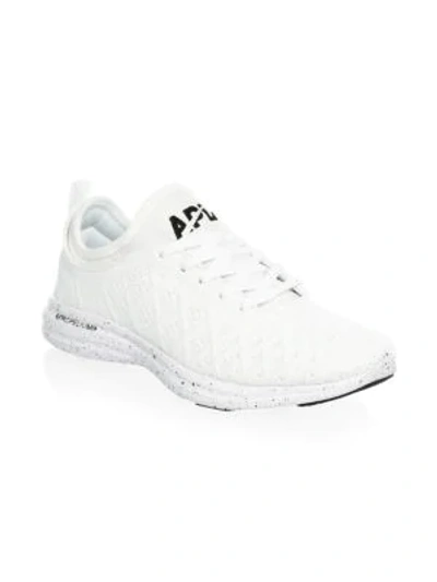 Shop Apl Athletic Propulsion Labs Techloom Phantom Sneakers In White Black