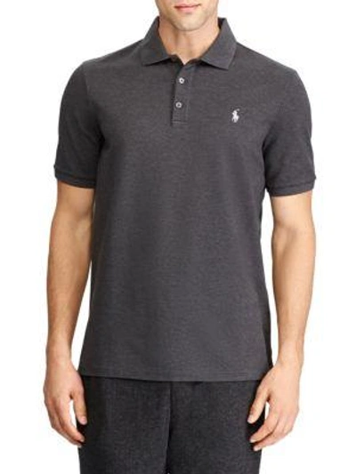 Shop Polo Ralph Lauren Stretch Mesh Polo In Windsor Heather