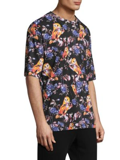 Shop 3.1 Phillip Lim / フィリップ リム Cotton Floral-print Tee In Owl Print