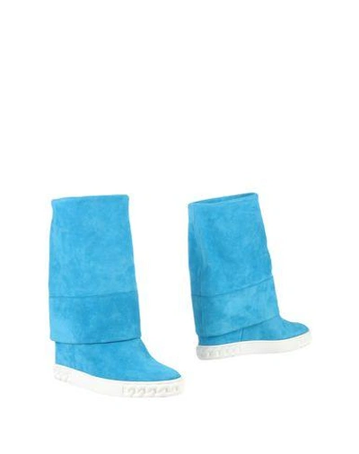 Shop Casadei Ankle Boot In Azure