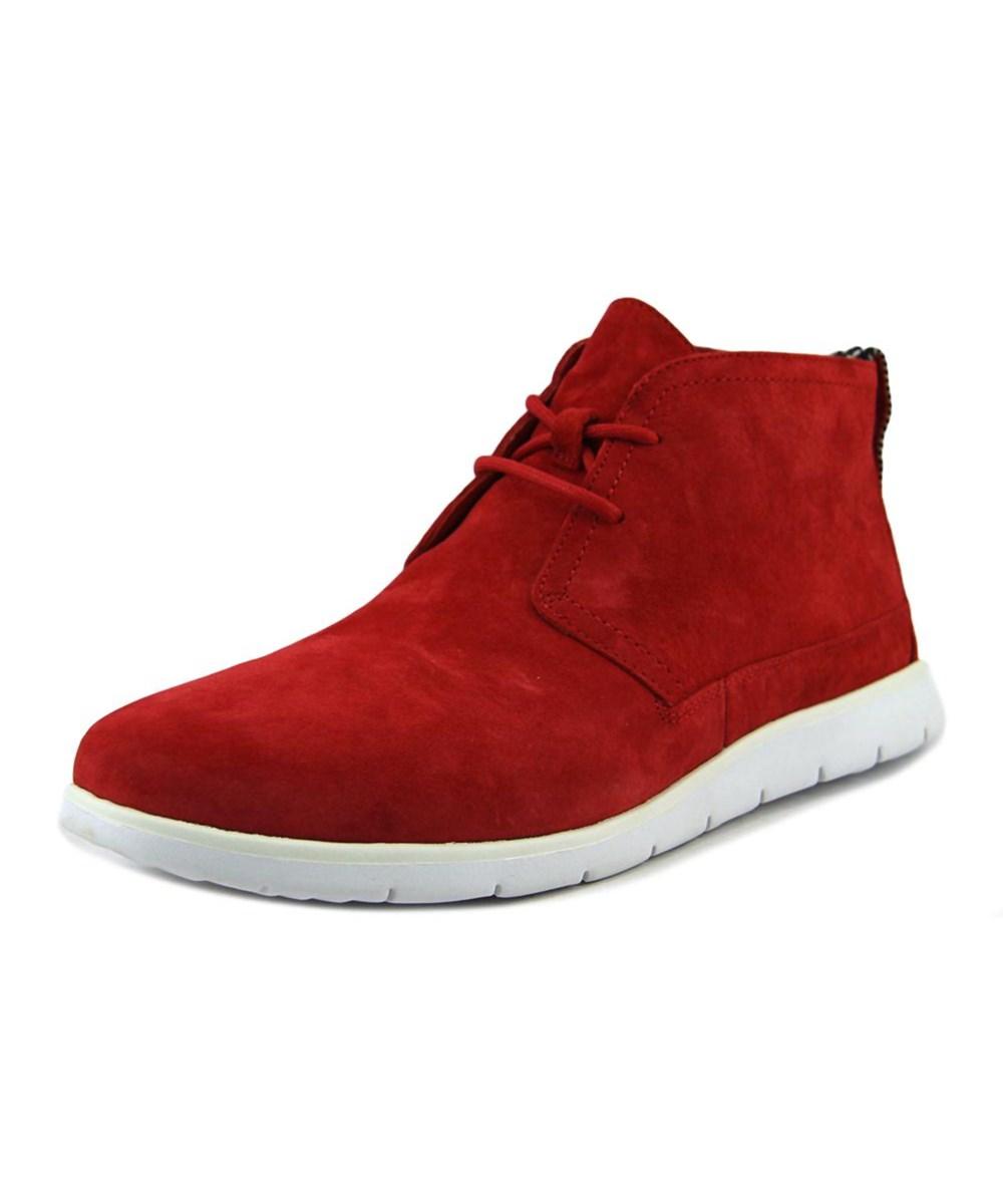 red suede chukka boots