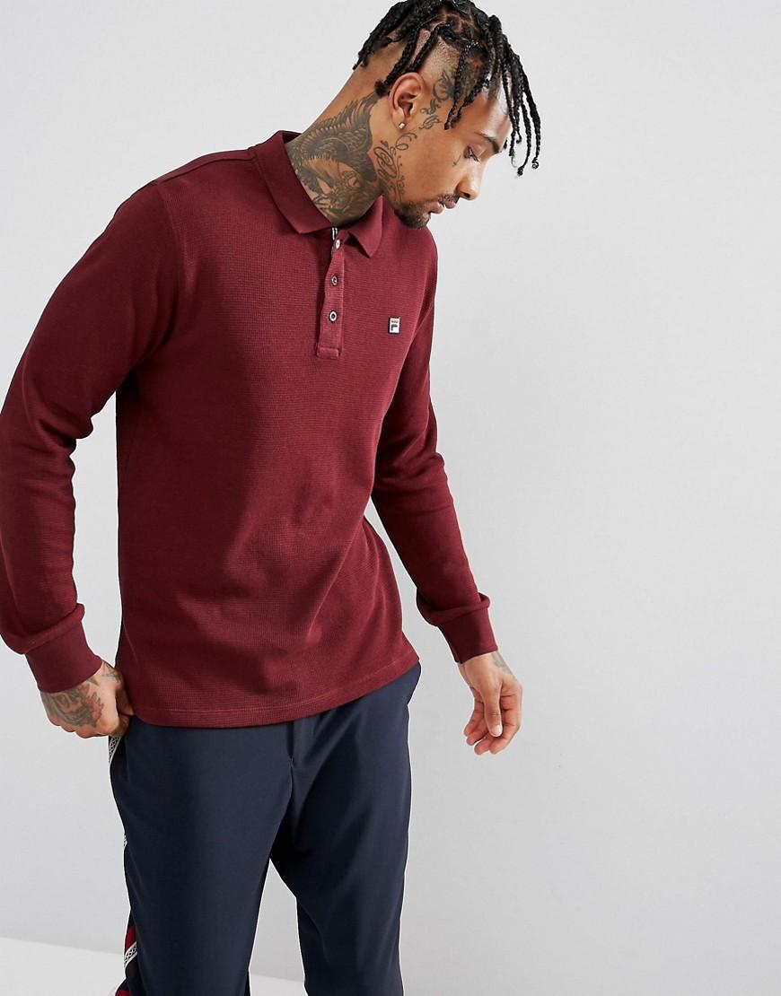 fila long sleeve polo