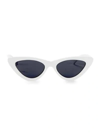 Shop Le Specs Adam Selman X Le Spec Luxe The Last Lolita White Sunglasses