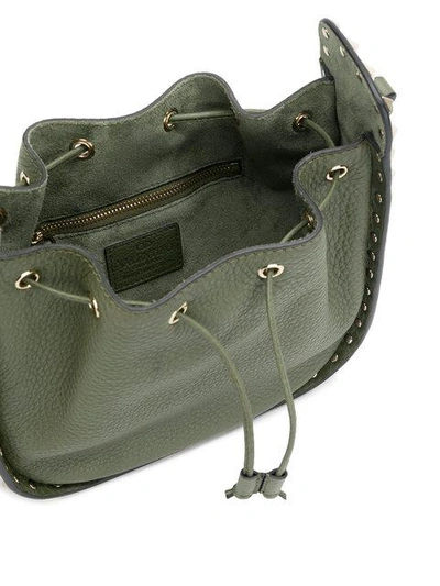 Shop Valentino Garavani Rockstud Bucket Shoulder Bag