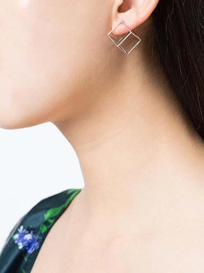 Shop Shihara 3d Square Earring