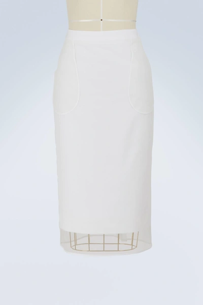 Shop Givenchy Short Tulle Skirt In White