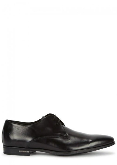 Shop Paul Smith Coney Black Leather Derby Shoes