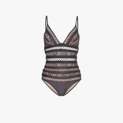 Shop Zimmermann Mink One Piece In Black