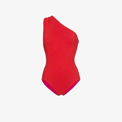 Shop Araks Melika Bow Back Swimsuit In Red