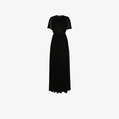Shop Giambattista Valli Silk Knot Gown In Black
