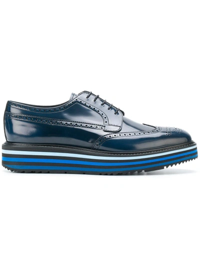 Shop Prada Platform Brogue Shoes