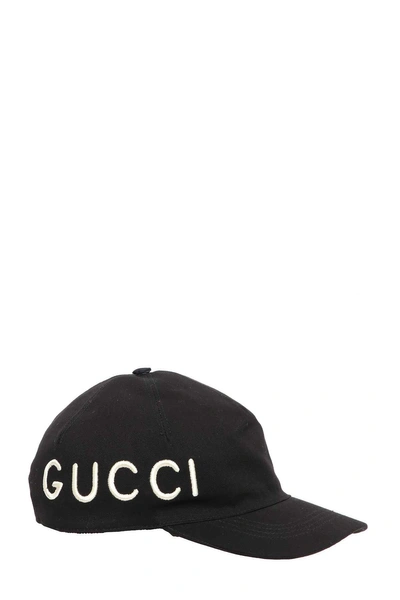 Shop Gucci Baseball Cap In Nero