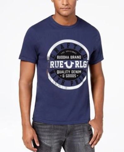 Shop True Religion Men's Crafted Metallic Logo-print T-shirt In Ace