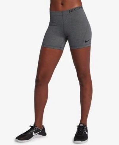 Shop Nike Pro 5" Dri-fit Shorts In Charcoal Heather